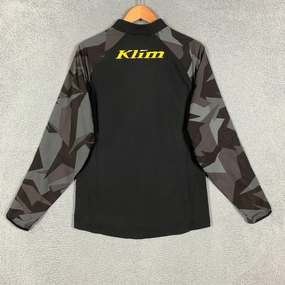 Klim Revolt Jacket Men's Small Black Half Zip Pullover Wind Racing Motocross NWT